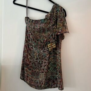 Nanette Lepore, one shoulder blouse, size 4